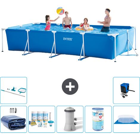 Intex Piscina con struttura Rettangolare - 450x220x84 cm - 7-pezzi  S40328 (1/5)