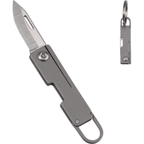 Mini Klappmesser Titan mit Schlüsselring, 59mm, 7Cr Stahlklinge