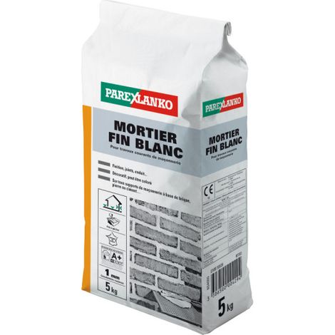 PAREXLANKO Mortero blanco fino - 5kg - 02813