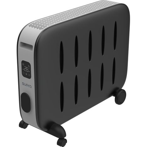 Supra – Radiateur mobile céramique 1500W – Chaleur douce – Thermostat électronique – Humidificateur 400ml – Pour espaces jusqu'à 20m² (1/5)