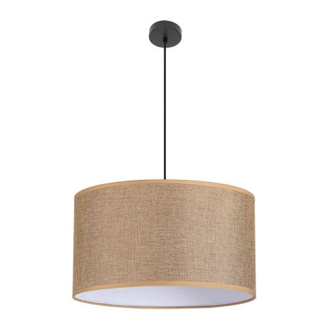 Lampadario Jin 3xe27 Nero/Marrone Regx60x60 Cm Senza Diffusore
