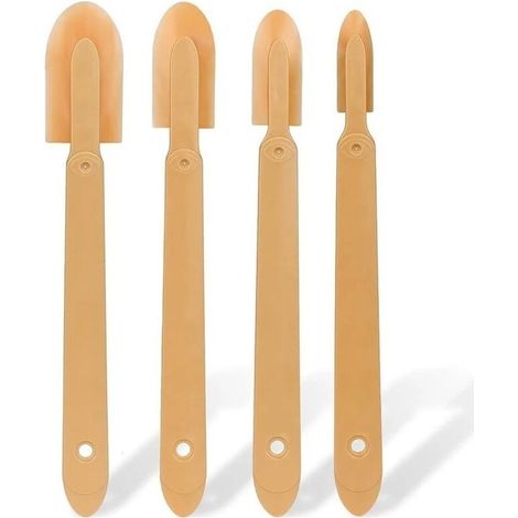 outil joint silicone,lisseur joint silicone,joint salle de bain outils,4 Tailles Caulking Tool Multifonctionnel Caulking Spatula Applicateur pour Carrelage Brique Cuisine Salle Bain (1/4)