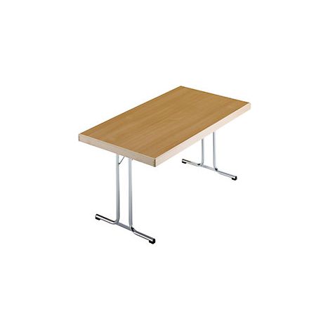 Mesa plegable  armazón de pata en doble T  1200 x 800 mm 