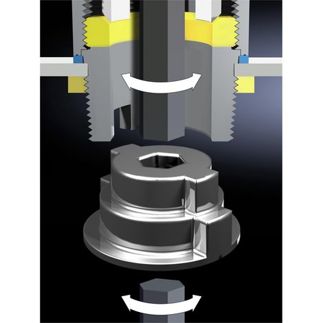 Elektrowerkzeug Rittal 2410.290 Maße 15x10 cm Gewicht 0,03 kg