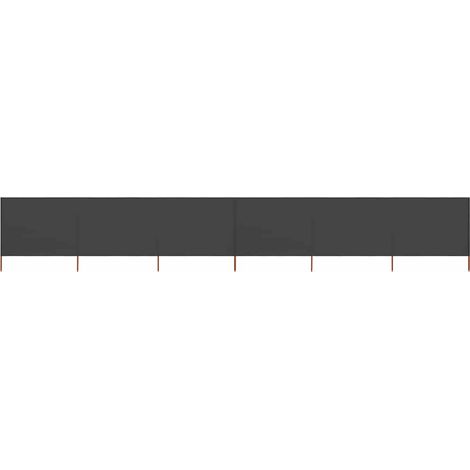 vidaXL 6-panel Wind Screen Fabric 800x160 cm Anthracite