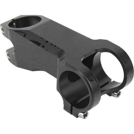 Potence de Vélo -17° Noir Design Creux Usinage CNC Finition Brillante Remplacement pour Guidon VTT Rehausseur 70mm (1/5)