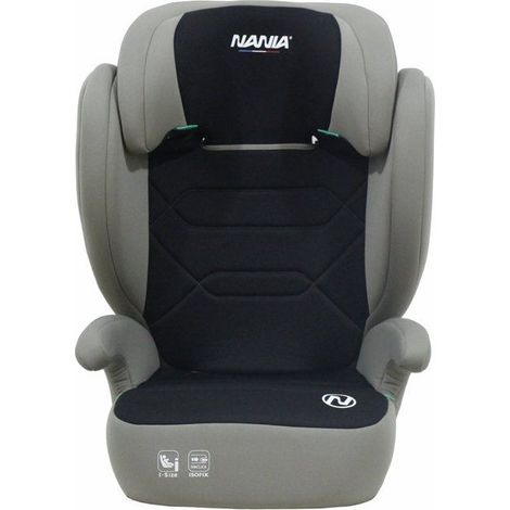 Siege auto - NANIA - Bogota - Groupe 2/3 - I-size - 100/150 cm - Isofix - 4 a 12 ans - Tetiere réglable - Noir (1/5)