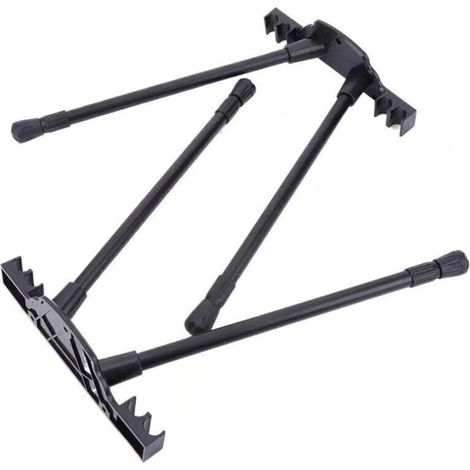 Pieds de table pliants de camping, pieds de meubles pliables rétractables en nylon, solidement reliés entre eux une fois pliés et rangés pour un gain de place.