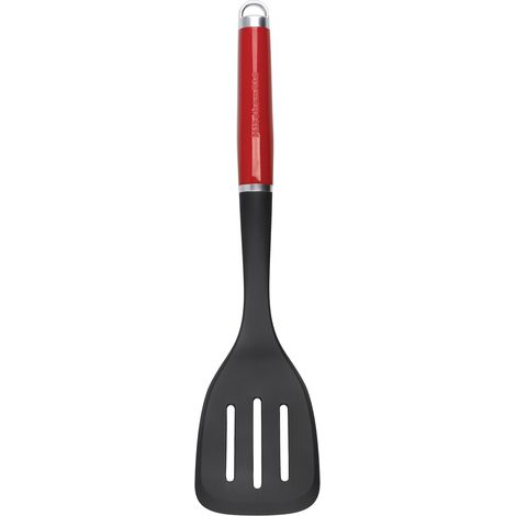KitchenAid Spatel de Gitter de Küche mit ergonomischem Griff, schwarz und rot.