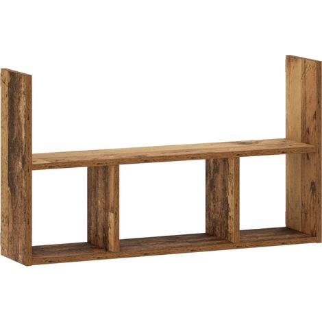 Estante de pared Madera envejecida 78.5 x 17 x 45 cm vidaXL (1/5)