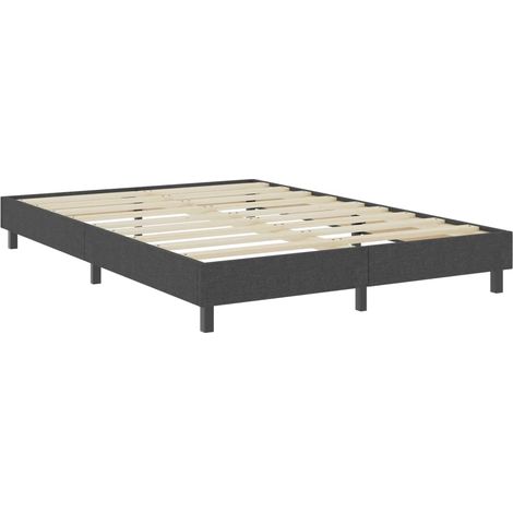 Somier de láminas sobre patas estructura de cama 180 x 200 cm tela gris TDL0208029