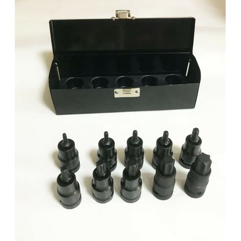 SET CHIAVI BUSSOLA BUSSOLE IMPATTO TORX T20 T70 ATTACCO 1/2" AVVITATORE 959 SK