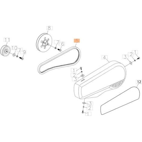 CORREA TRAPEZOIDAL PARA TRANSMISIÓN EMAK ORIGINAL L66151639