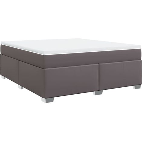 Maison Exclusive - Boxspringbett mit Matratze Grau 180x200 cm Kun