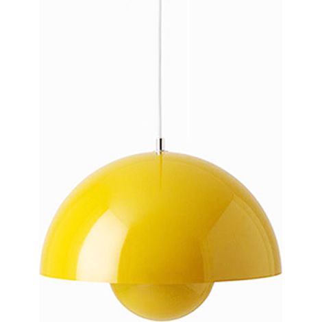 fleur bractée lustre Restaurant Bar Chambre tête de lit suspension - Lumière chaude 220V Jaune (1/5)