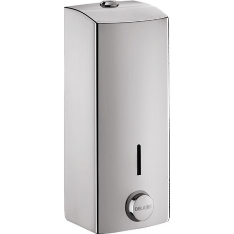 Delabie - Distributeur de savon liquide mural 1 litre Inox 304 poli satiné (1/2)