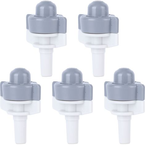Buse de pulvérisation grise 5 pièces, atomiseur d'irrigation robuste pour jardin, pelouse et agriculture, tête d'arrosage durable (1/5)