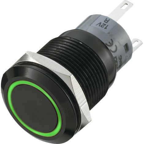 TRU COMPONENTS 702211 LAS1-AGQ-11E/G Vandalismusgeschützter Drucktaster 250 V/AC 5 A 1 x Aus/(Ein) t
