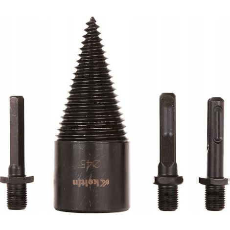 Trapano - trivella per spaccare la legna 45mm + set di adattatori 3 pz (20) (1/5)