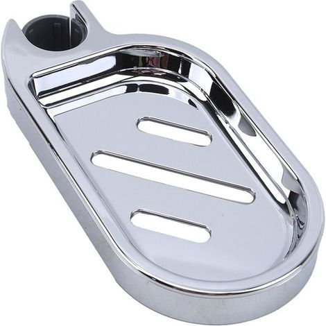 Jabonera - soporte ajustable para jabón de ducha para barra de ducha - color plata, apertura: 25 mm (1/5)