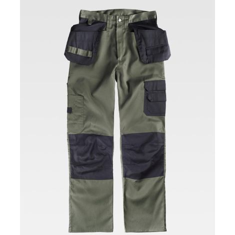 Pantalón de trabajo multibolsillos con refuerzo en rodilleras WORKTEAM Combi B1419