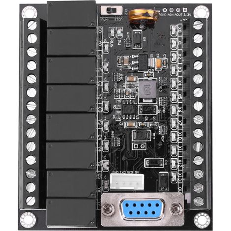 Contrôleur PLC 24 V CC FX1N-20MR, carte de contrôle industriel à logique programmable (1/5)