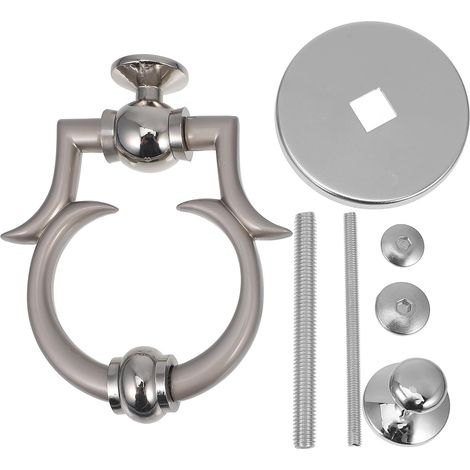 de porte d entrée en alliage de zinc argenté design européen