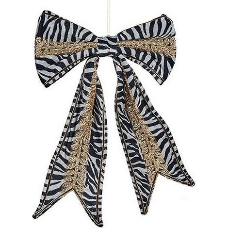 Boule de Noël Lasso Krist+ 64810609 Zèbre blanc et noir 45 x 30 cm 40 x 4 x 45 cm