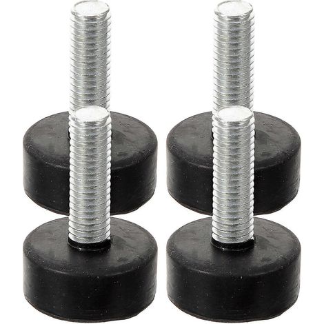 Lot de 4 pieds en caoutchouc professionnels, butoirs de pieds robustes pour meubles