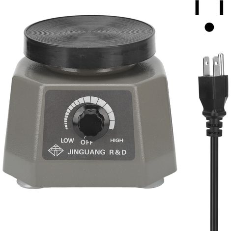 Vibrateur de Laboratoire Dentaire avec Plateau Circulaire, Réglage de Vitesse pour Plâtre Dentaire, Oscillateur 110V US (1/5)