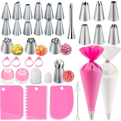 Poche a Douille Patisserie, Patisserie Accessoire, Ustensiles à Pâtisserie, Kit Patisserie (66 Pièces) (1/5)