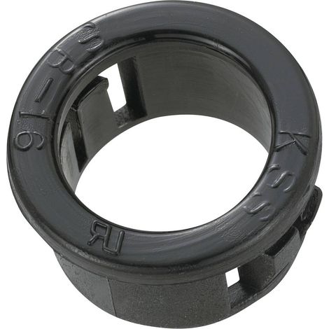 TRU COMPONENTS TC-SBR16203 Passacavo Ø (max.) 12.7 mm Spessore piastra (max.) 3.2 mm Poliammide Nero 100 pz. (1/2)