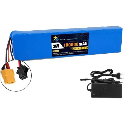 Batterie Lithium, Tension Nominale de 36V, Capacité de 120Ah, XT60-SM-Chargeur (1/2)