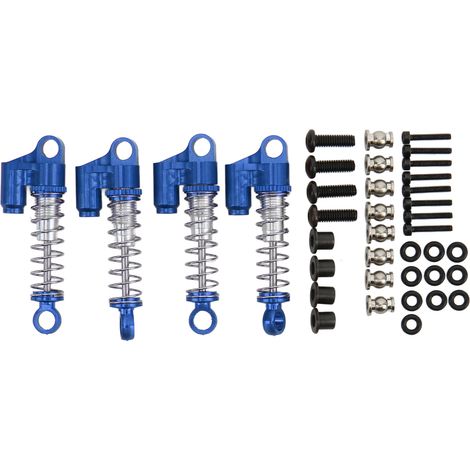 Amortisseurs avant et arrière en alliage d'aluminium simulé pour Xiaomi Jimny XMYKC01CM 1/16 voiture RC bleu (1/5)