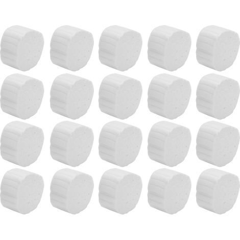 100 boules de coton dentaire en rouleau par sachet. Coton dentaire naturel à haute absorption. (1/5)