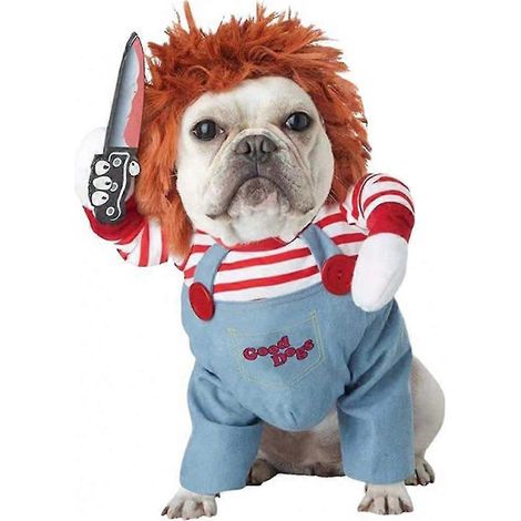 Halloween-Kostüme für Hunde, Katzen und andere Haustiere: Streifen, lustige Overalls, Messer, Tierkleidung, Accessoires (1/5)