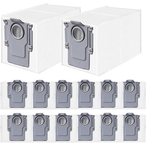 14 Stück Staubbeutel für Roborock Q Revo/Saros 10/10R/S8 MaxV/QV 35A/Qrevo S5V/QV35S/Z70/Qrevo/S/Qrevo Pro/Plus/MaxV/Master/Curv/Edge/S5X/Qrevo Edge S5A/Qrevo Slim Roboter Staubsauger Zubehör Teile