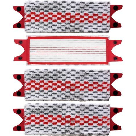 Pack of 4 Vileda Ultramax Washable Microfiber Mop Cloths, Compatible with 1-2 Spray Hard Floors (1/5)