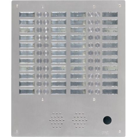 Plaque a.v alu 6mm 4r 44bp URMET 7774/44 (1/2)