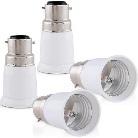 Adaptateur de douille 4x - Convertisseur de douille B22 vers E27 - Adaptateur de douille à baïonnette pour ampoule halogène LED (1/5)