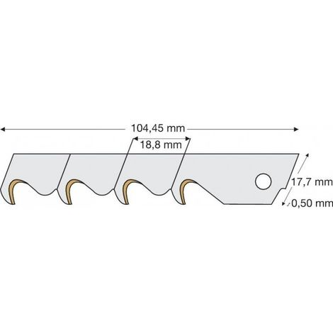 Lame cutter TIN 18mm a 10 unités Lutz