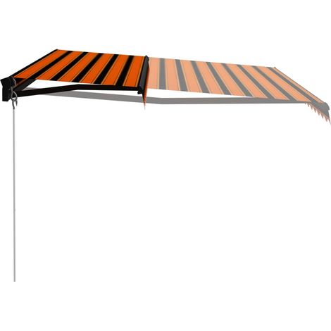 Maison Exclusive - Tenda da Sole Retrattile Manuale 450x300 cm Arancione e Marrone