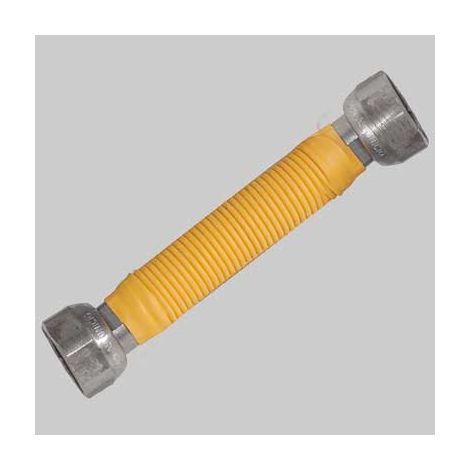 FLESSIBILE INOX PER GAS RIDOTTO FF  1/2x3/4 130x220 mm     MADE IN ITALY