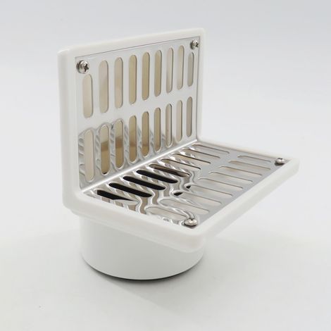 Dual-purpose floor drain, mounted on the same floor, with 50/75 PVC pipe, balcony corner floor drain, horizontal L-shaped anti-odor drainage. (1/5)