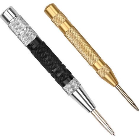 Fei Yu 2Pcs Fort Centre Automatique Reglable Punch Spring Loaded Outils De Forage En Metal (1/3)