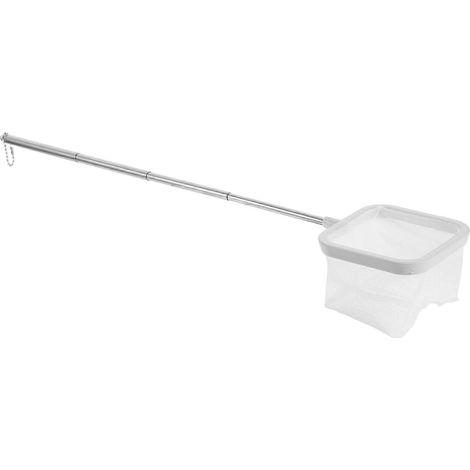 Épuisette télescopique en acier inoxydable pour crevettes et aquarium mailles fines (1/5)
