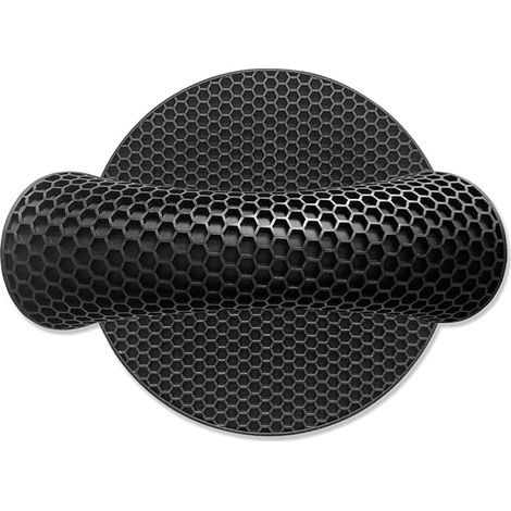 Tapis de Dessous de Plat en Silicone Tapis de séchage Polyvalent résistant à la Chaleur jusqu'à 464 ° F, Support de Pot, étanche, antidérapant, Flexible, Durable Black Antidérapant Plat Chaud, Marmit (1/5)