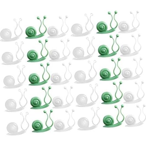 CSPARKV 3.6x3.6cm 30Pcs Plant Mounting Hook Climbing Plant Clip Plant Ties Trellis for Climbing Plants Cage Indoor Plants Fixator Self-Adhesive (1/5)