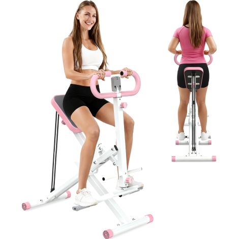 Máquina de sentadillas, entrenador de glúteos plegable con bandas de resistencia, para glúteos, muslos, abdominales, prensa de espalda/piernas, empuje de cadera para uso doméstico. (1/5)
