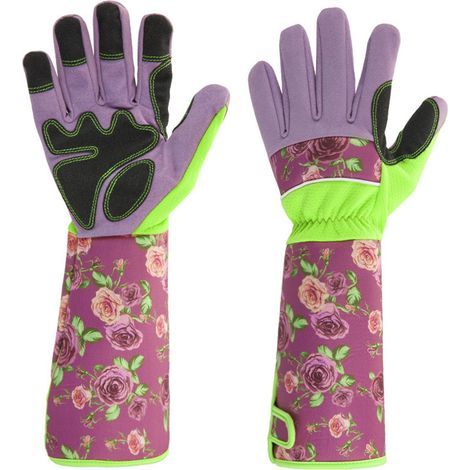 Gartenhandschuhe, Gartenarbeitshandschuhe mit Unterarmschutz, lange Rosenschneidehandschuhe, dornenfeste Schutzhandschuhe, Brombeerhandschuhe für Gärtner (3912cm) (1/4)